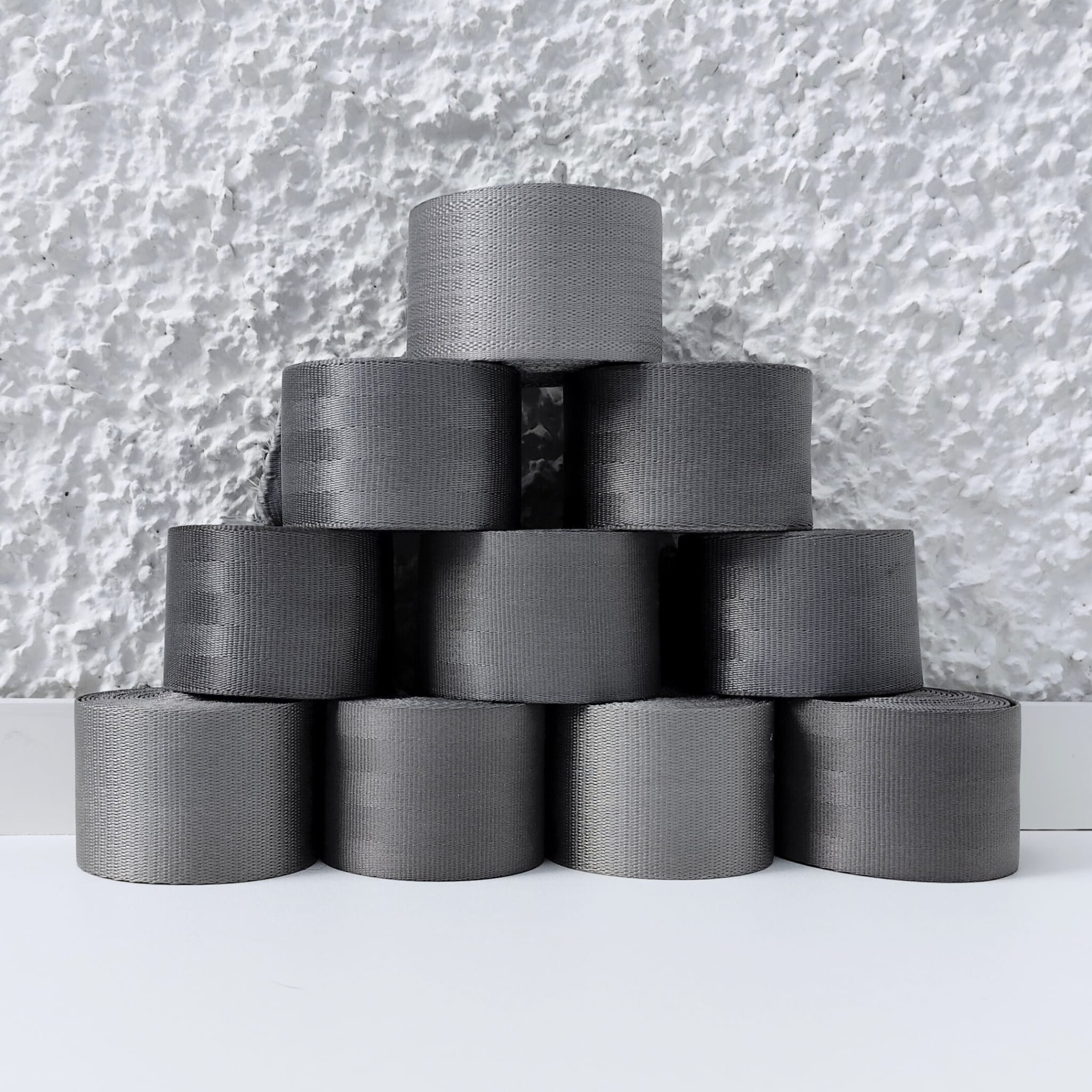 Autogurte Recycling einzel grau