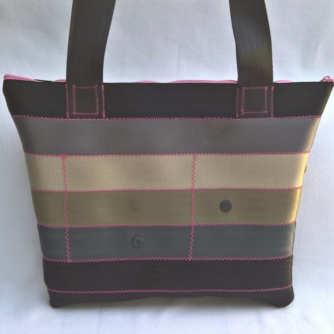 Tasche mittel ohne Boden, Autogurt Upcycling