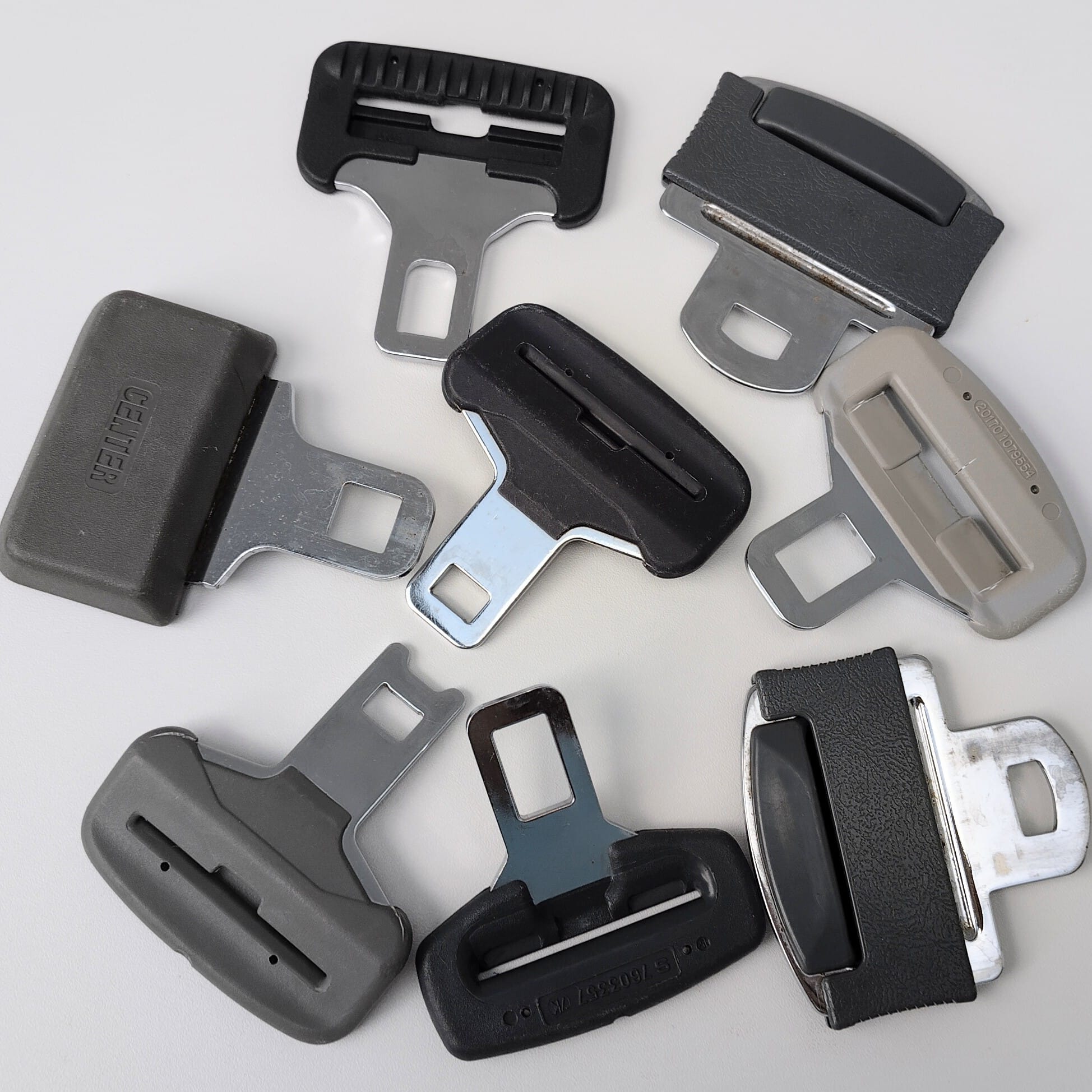 Schlosszunge Recycling einzeln grau