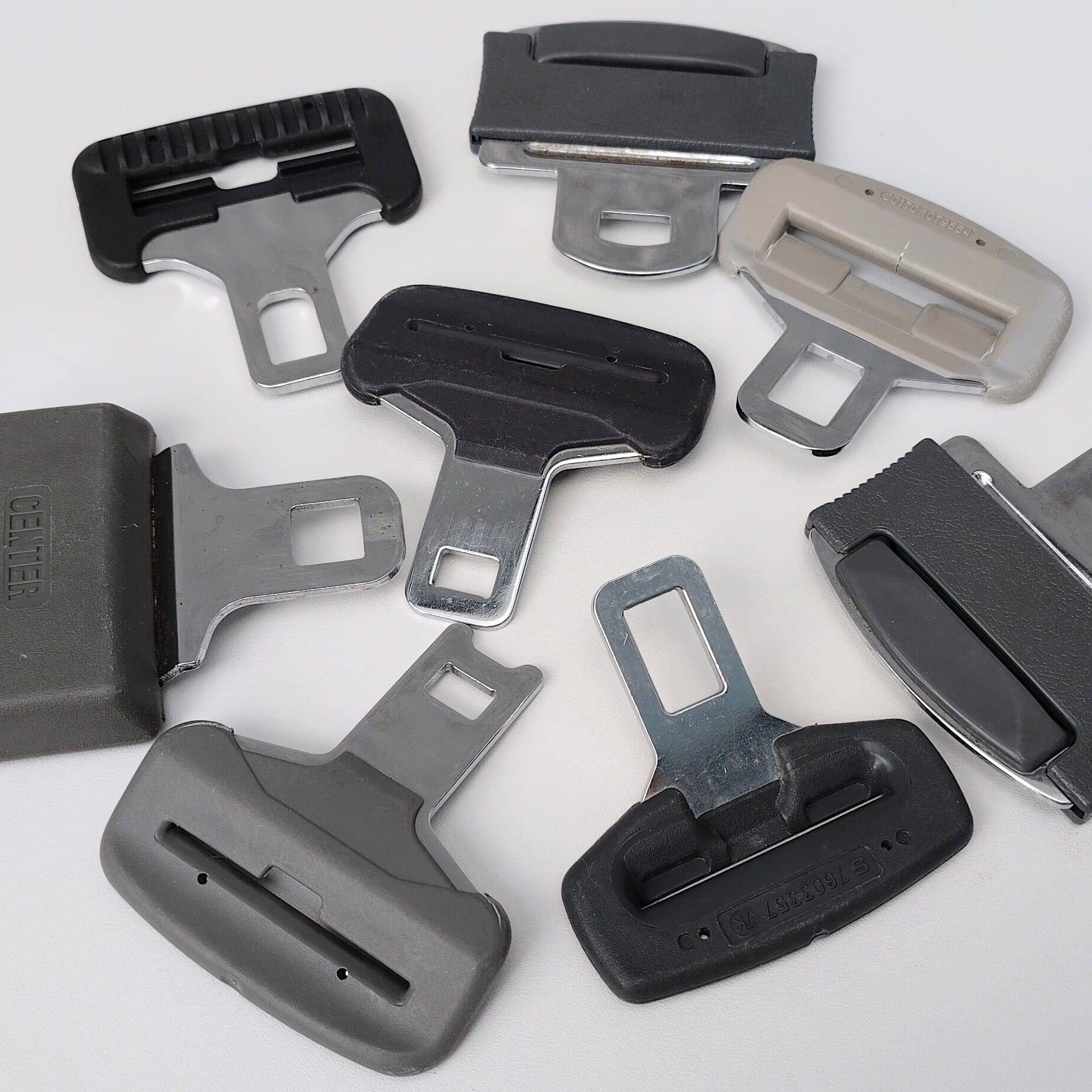 Schlosszunge Recycling einzeln grau